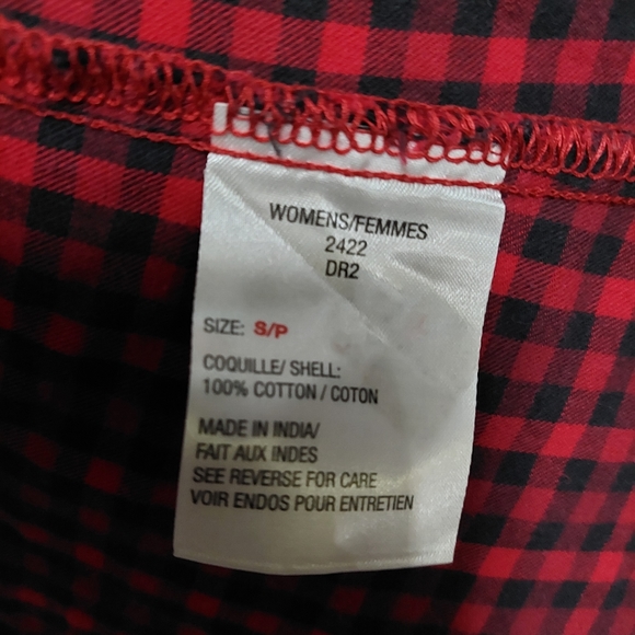 Women's red Plaid blouse Woolrich Small - Picture 5 of 5